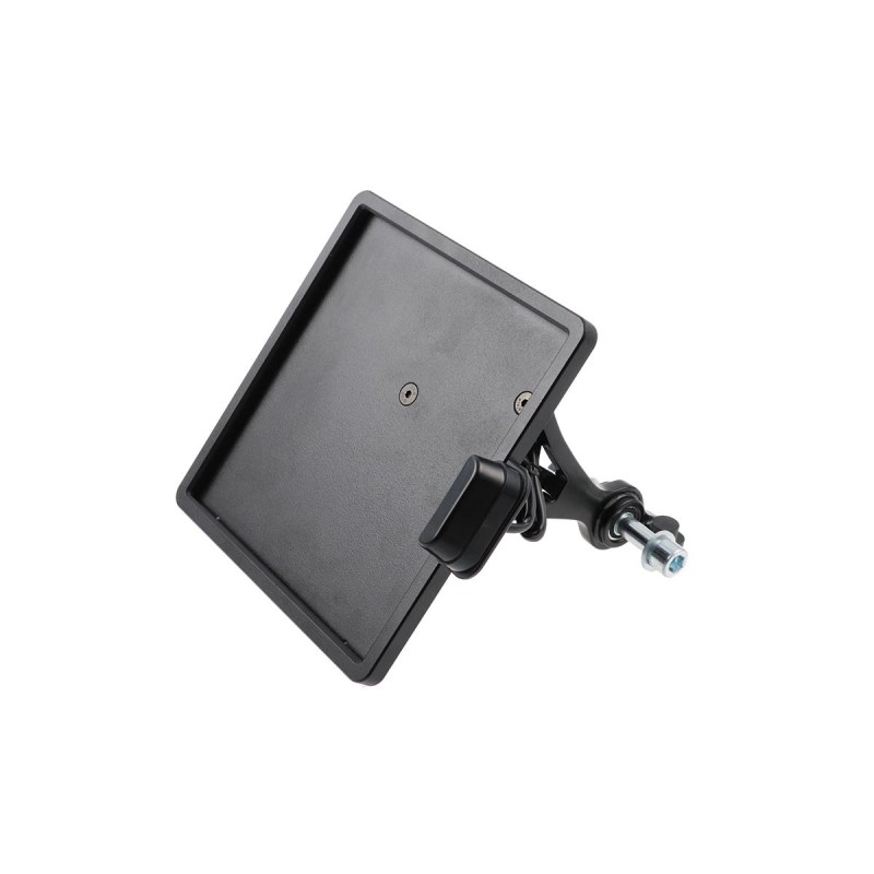 Slide-In Frame Side Mount License Plate Holder Germany 180 x 200 mm Black Powder Coated