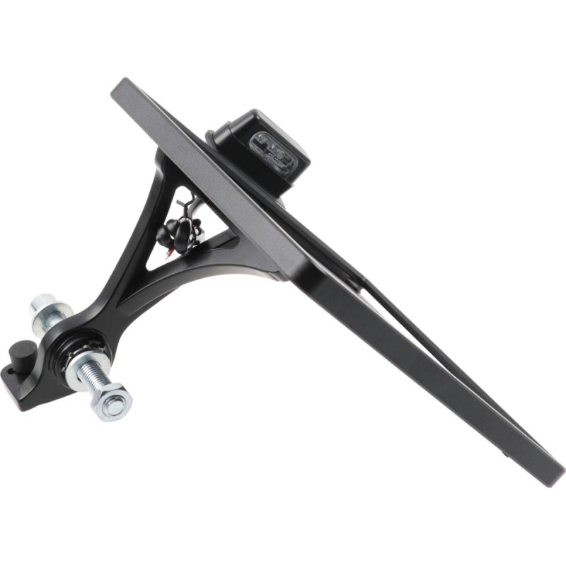 Slide-In Frame Side Mount License Plate Holder Germany 180 x 200 mm Black Powder Coated