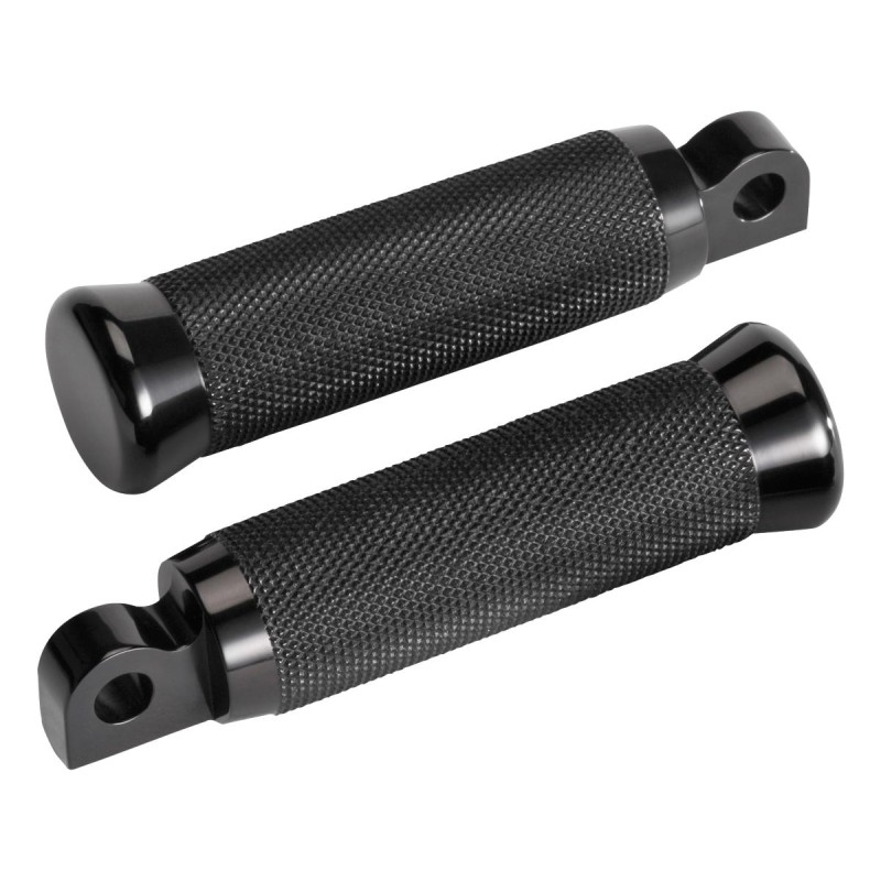 Knurled Sportster 48 and 72 Foot Pegs Black, Anodized, Knurled