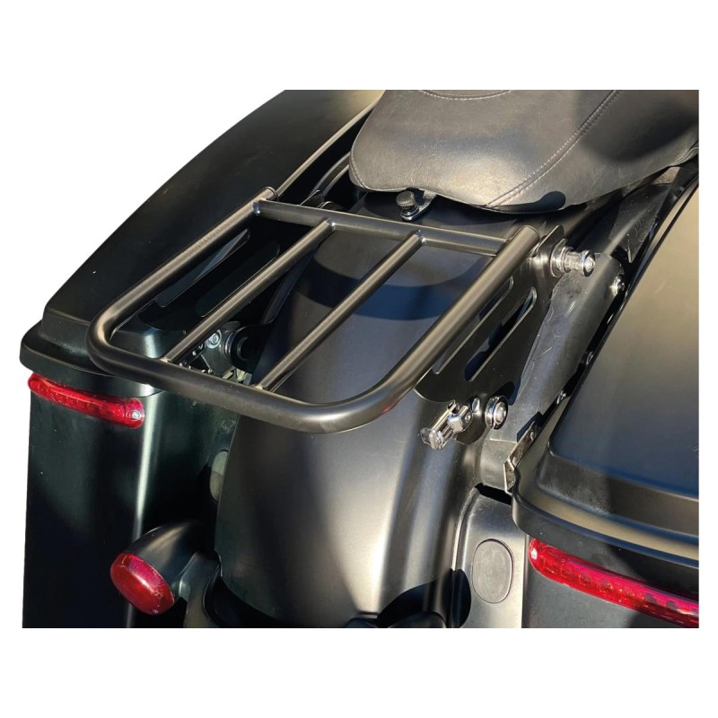 Low Pro Detachable Two-Up Luggage Rack Black Powder Coated