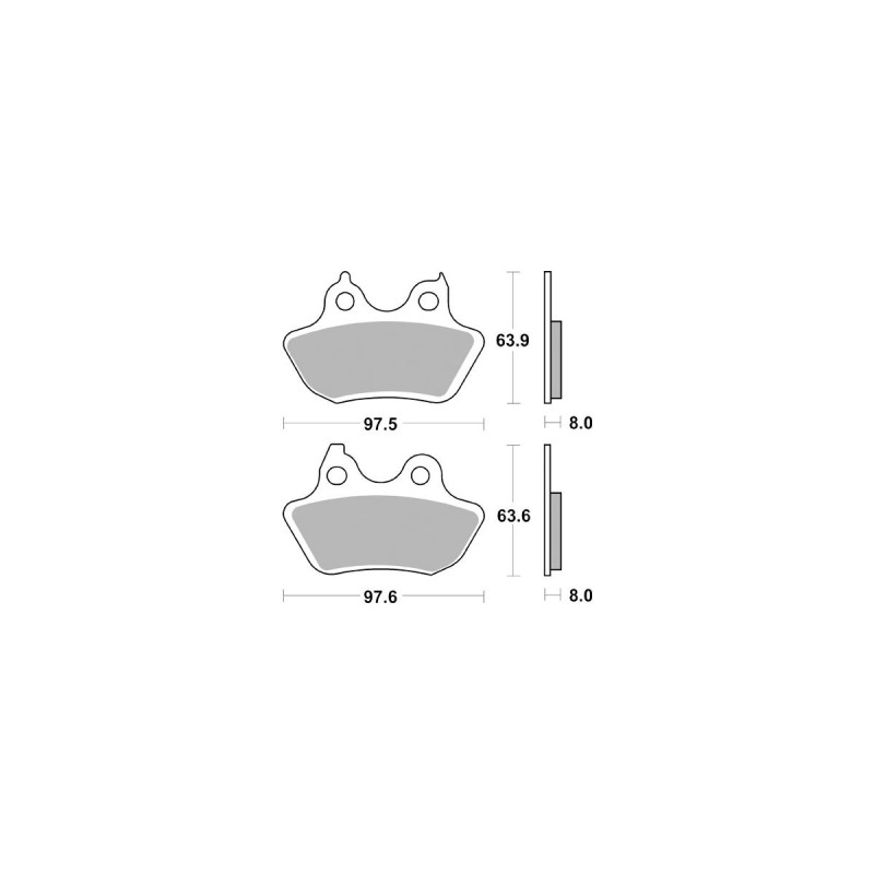 Sinter Street Replacement Brake Pads Sinter Rear