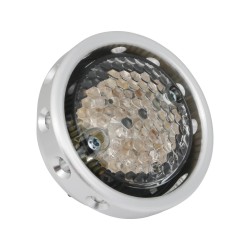 Retro Drilled LED Rücklicht without Bracket Aluminum Black LED