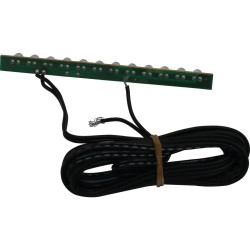 Light Strip 12 bulbs, 4" long Red LED