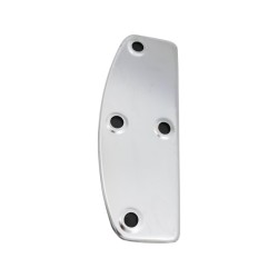 Retangular Floorboard Replacement Top Plate with Rubber Chrome