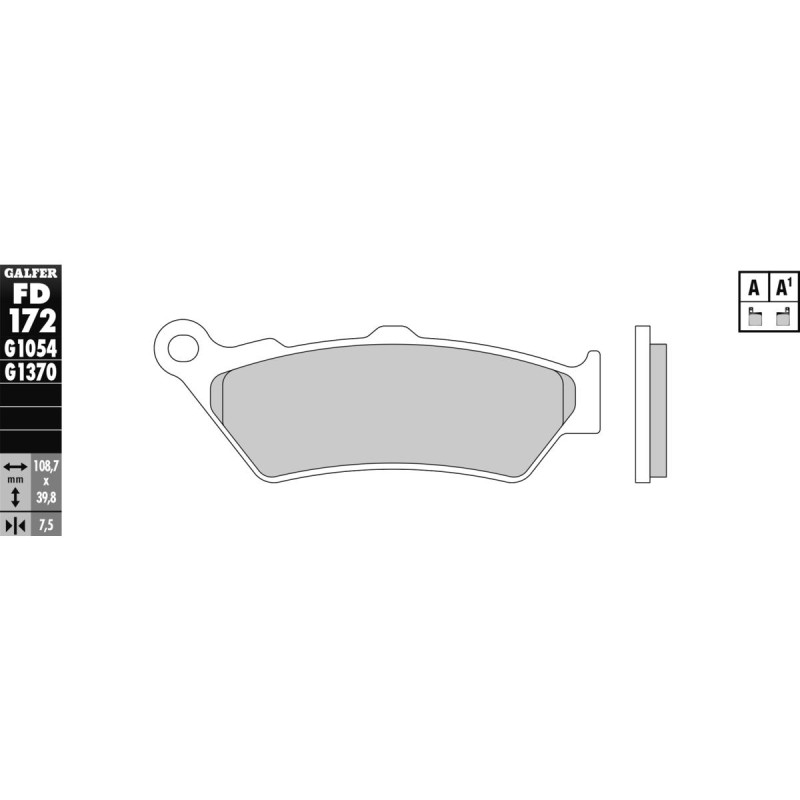 Sintered G1370/G1371 Brake Pad