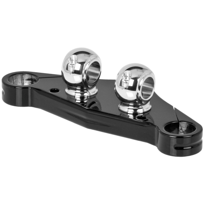 Old Style 1.25" Riser mit Kabeldurchführung Drilled for Internal Wires Aluminium Polished