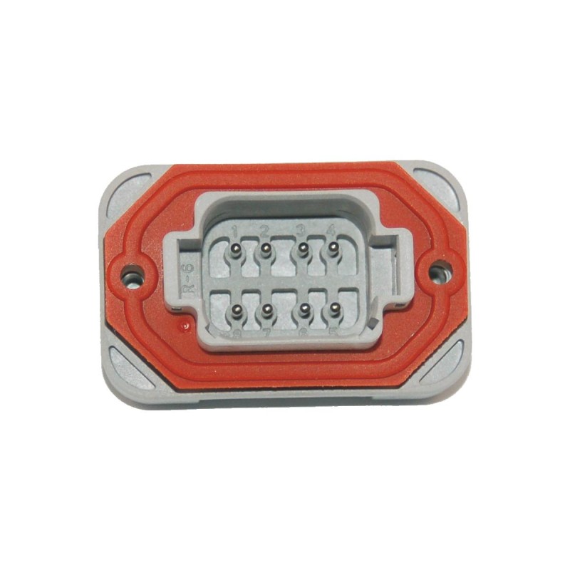 8-Position Header Deutsch DT-Series Sealed Connector Gray