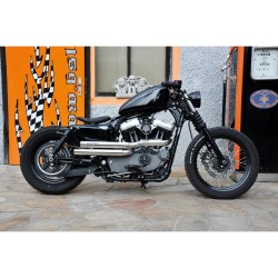 Drager Drag Exhaust System , Polished Smooth Heat Shield, Polished Smooth End Cap, Polished 70 mm