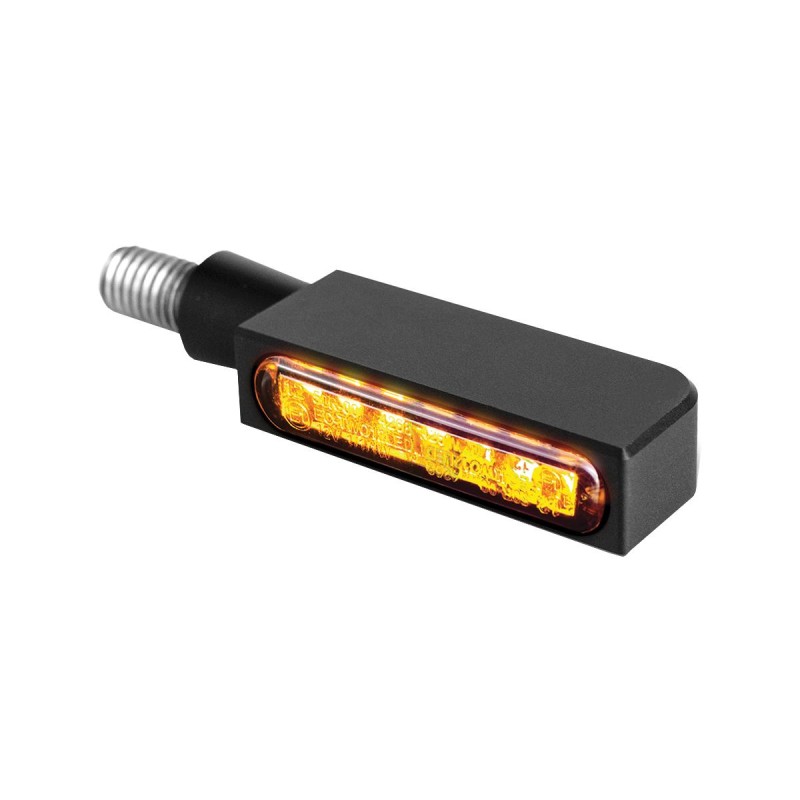 Blokk-Line LED Turn Signals Black Anodized Smoke LED