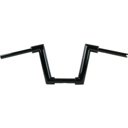 2" Str8UP Softail Handlebars Medium (280mm), Width Lower Tube 300 mm Black Powder Coated Hydraulic Clutch Throttle By Wire