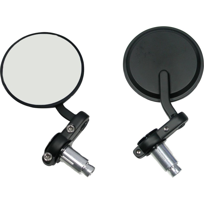 Cafe Style Bar End Mirror Chrome