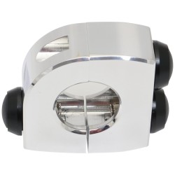 mo.switch 3 Push-Button Clamp Black push buttons Aluminium Polished 7/8"