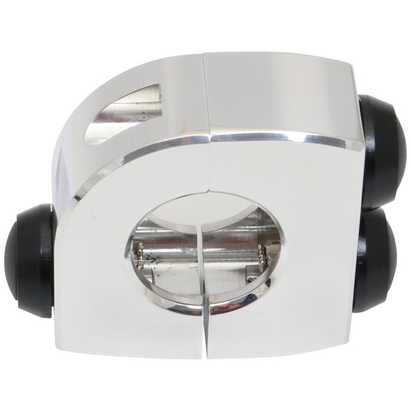 mo.switch 3 Push-Button Clamp Black push buttons Aluminium Polished 7/8"