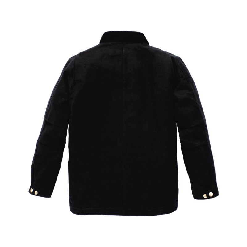 Loose Fit Firm Duck Blanket-Lined Chore Coat