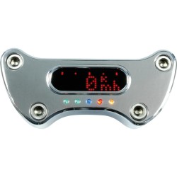 Motosign Mini Gauge Top Clamp Polished