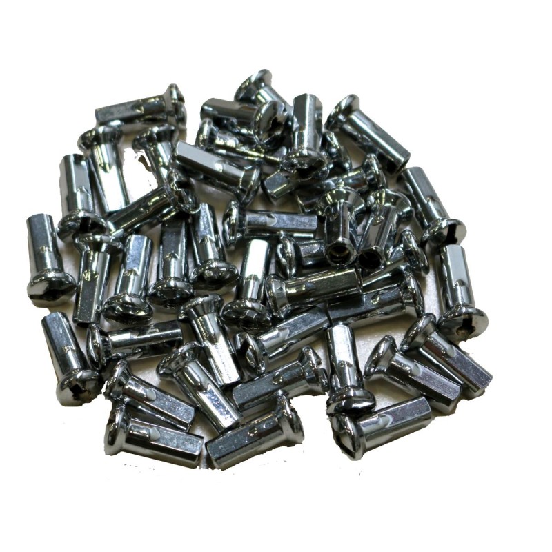 Spoke nipples (40 )chrome M4, 5mm