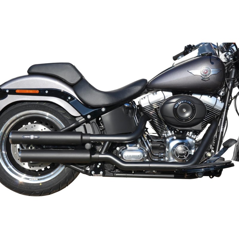 Gun Smooth Slip On Mufflers Donut End Cap Black Black