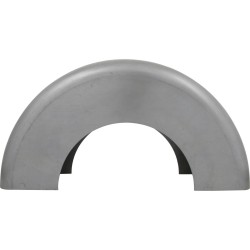8 1/2" Roll-Your-Own Custom Blank Steel Front Fender Smooth-Side with 15 3/4" Radius Raw