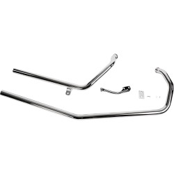 Sportster Upsweep Drag Pipes Straight Cut for Sportster Engines in Rigid Frames Chrome 1,75"