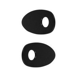 Fat Bob Blinkeradapter hinten For M8 Thread Turn Signals Matte Black Powder Coated