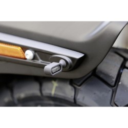 Fat Bob Blinkeradapter hinten For M8 Thread Turn Signals Matte Black Powder Coated