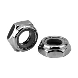 Thin Nylon Insert Hex Nut Pack Chrome Hex head 5/8"-11 UNC
