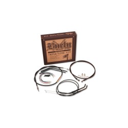 13" Bagger Apehanger Cable Kit Black Vinyl Non-ABS