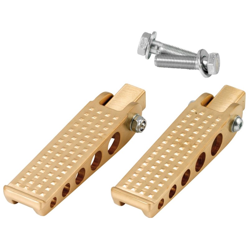 Forged Knurled Pegs Brass, Satin