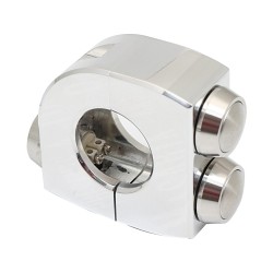 mo.switch 3 Push-Button Clamp Polished push buttons Aluminium Polished 7/8"
