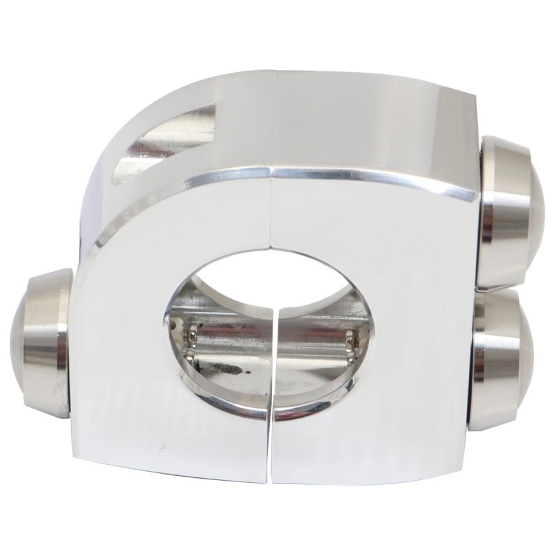 mo.switch 3 Push-Button Clamp Polished push buttons Aluminium Polished 7/8"