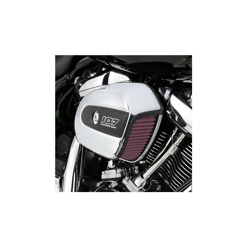 Big Sucker M8 FLT Air Cleaner with Factory Cover Aluminium Raw