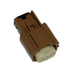 3-Position Molex MX-150 Series Male Connector Brown