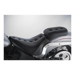 Bare Bones Avanti Buttoned Pillion Pad Black Vinyl
