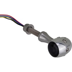 Retro LED Turn Signal/Taillight/Brake Light V2A Polished stem Aluminium Polished Aluminium Polished Smoke