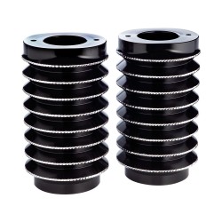 Retro Fork Boots Black Diamond Cut Anodized