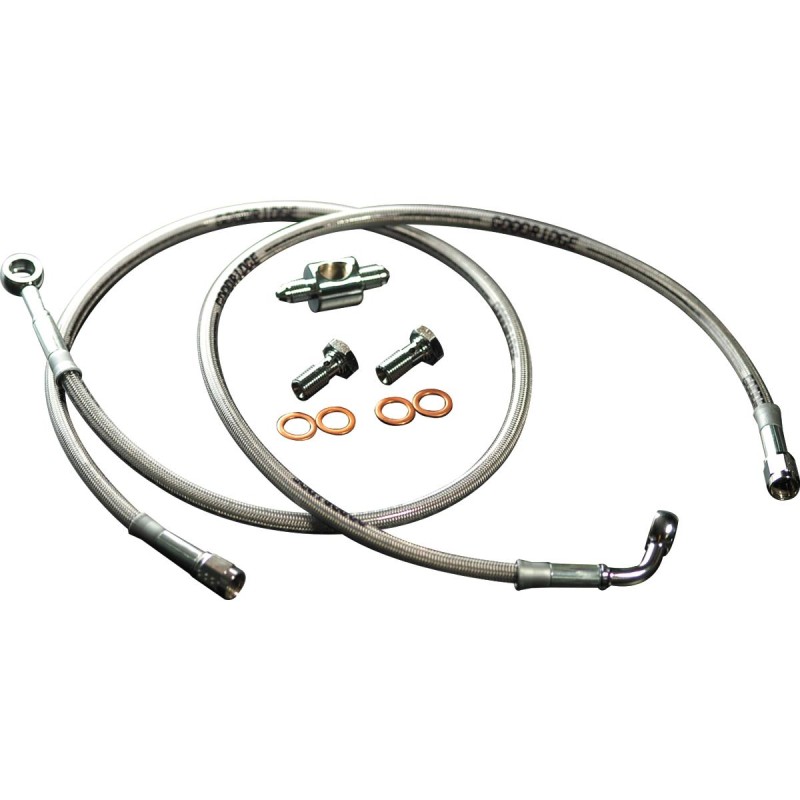 Econoline Brake Line Kit Stainless Steel Clear Coated 47,75"