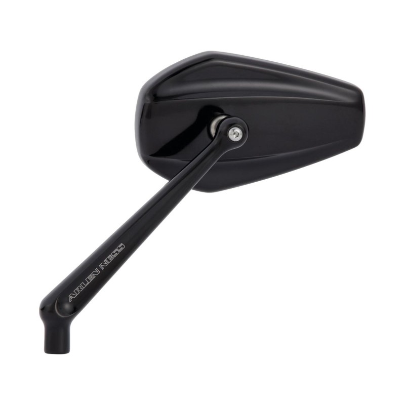 Mini Stocker Billet Mirror Black Anodized Left