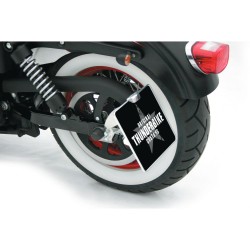 Universal License Plate Base Plate 220 x 200mm Black Satin