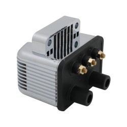 MotorFactory Ignition Coil Chrome 3 Ohm Single Fire