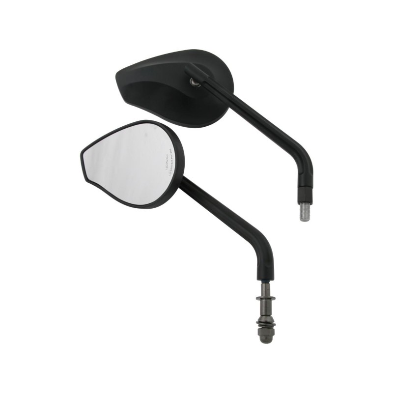 Phoenix 1 Mirror 175 mm stem Black, Anodized