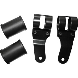 38-42mm Fork Sidemount Headlight Mount With rubber spacer Black Satin