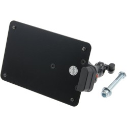 Sidemount License Plate Bracket Kit Italy 170 x 170 mm Black Powder Coated
