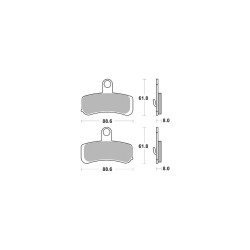Sinter Street Replacement Brake Pads Sinter Front