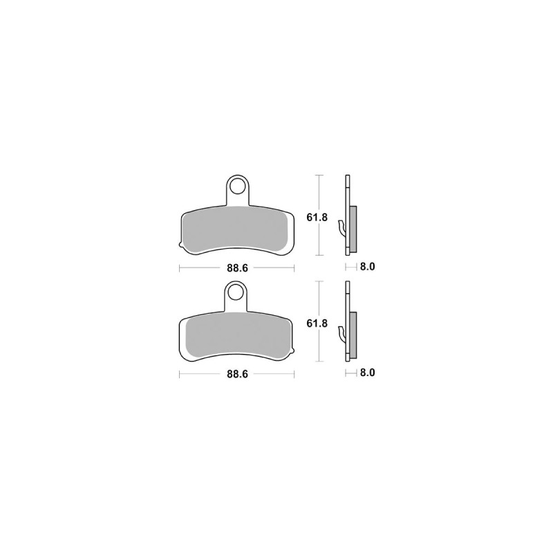 Sinter Street Replacement Brake Pads Sinter Front