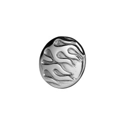 Flame 3D Gas Cap Cover Chrome