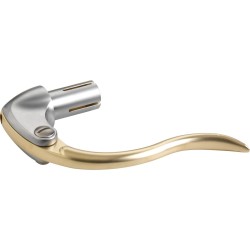 Retro Inverted Hand Control Replacement Lever Brass Satin Lever Chrome Satin