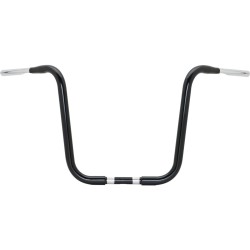 14 Gorilla Apehanger Handlebar 1" clamp diameter Non-Dimpled 3-Hole Black Powder Coated 1 1/4" Throttle By Wire Throttle Cables