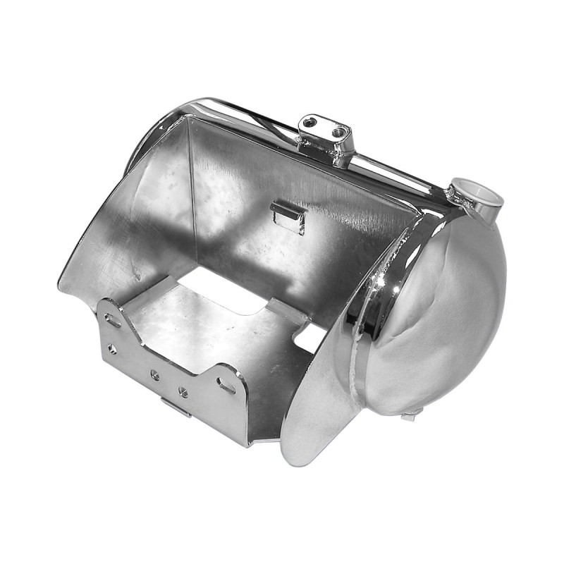 Custom Round Domed Oil Tank Chrome