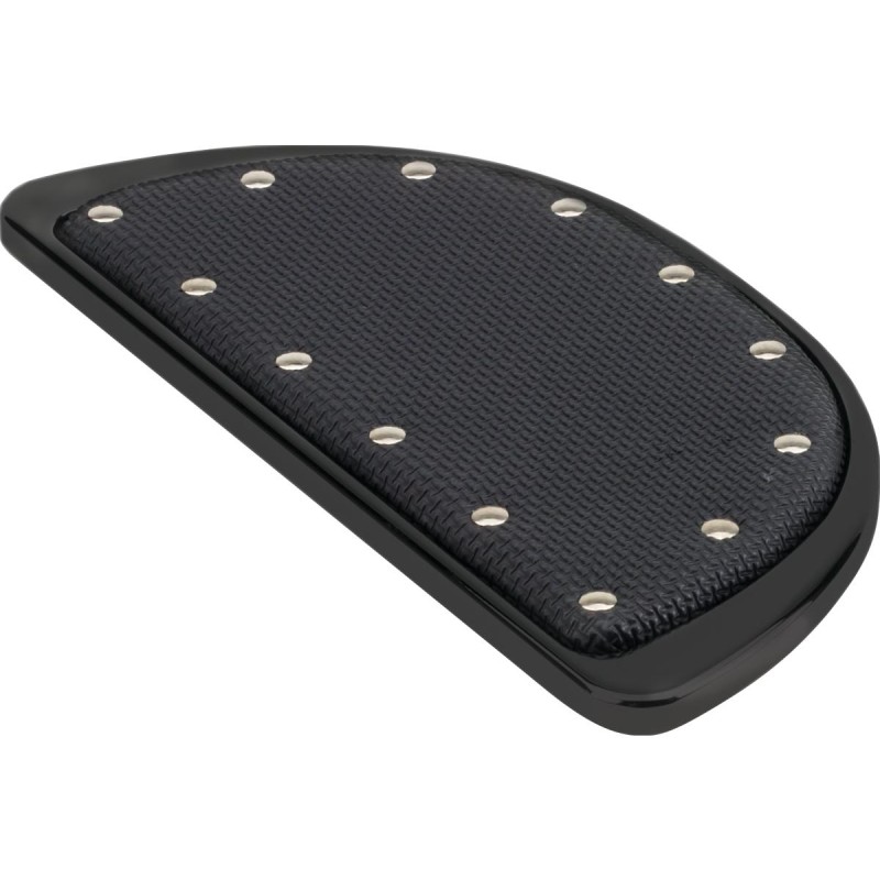 Banana Passenger Floorboards Inserts Black Powder Coated