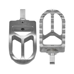 MX V2 Passenger Pegs Silver Anodized